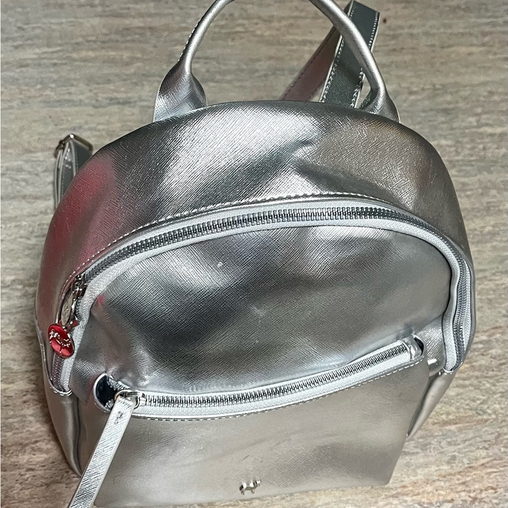 Dabney Lee Metallic Silver Mini Backpack - image 2